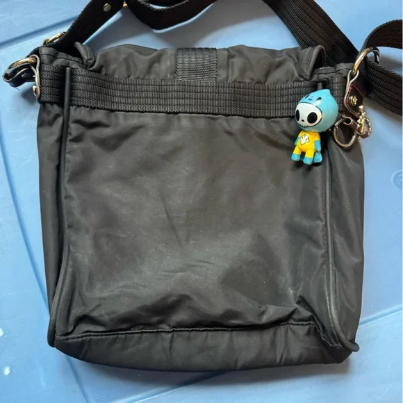 tokidoki Black Messenger Bag with Gold Hardware - Picture 8 of 8